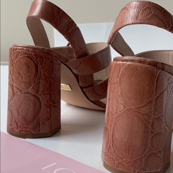 LOUIE et CIE slingback block heel sandal, sz 8.5 - Picture 6 of 14